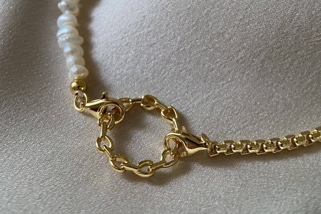 Kette "Amanda" aus Silber mit Perlen