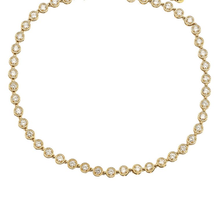 Collier "Diamond Dots" aus Edelstahl