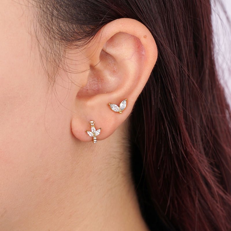 Hoops "Bloom" aus Edelstahl