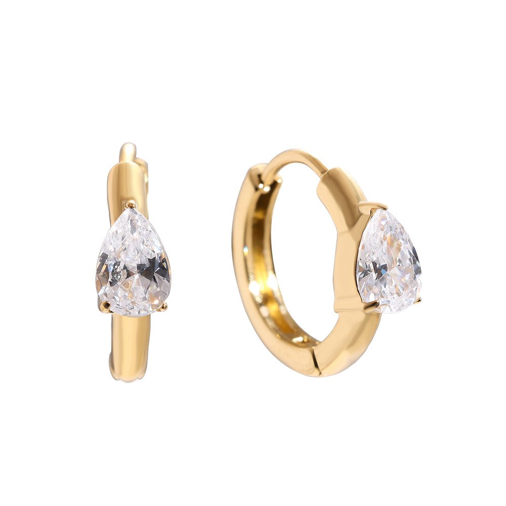 Ohrringe "Diamond Drop" aus Edelstahl