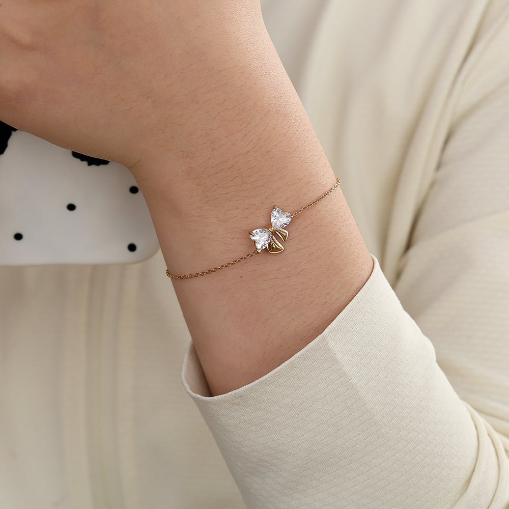 Armkettchen "Bowtie" aus Edelstahl