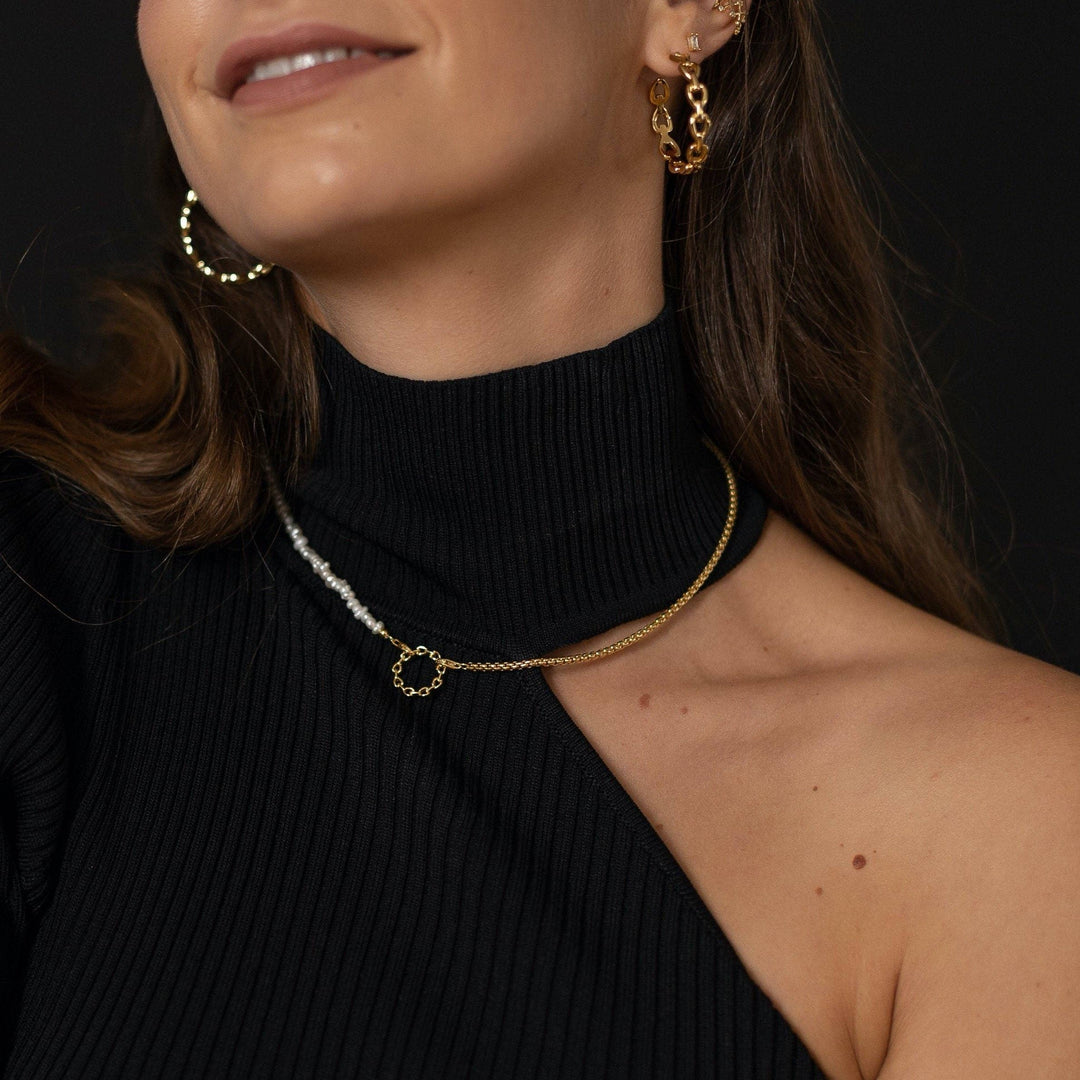 Kette "Amanda" aus Silber mit Perlen
