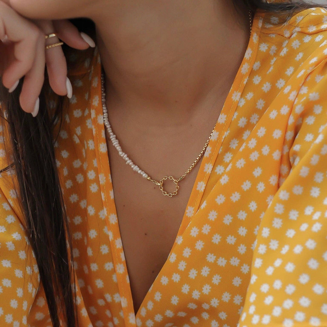 Kette "Amanda" aus Silber mit Perlen