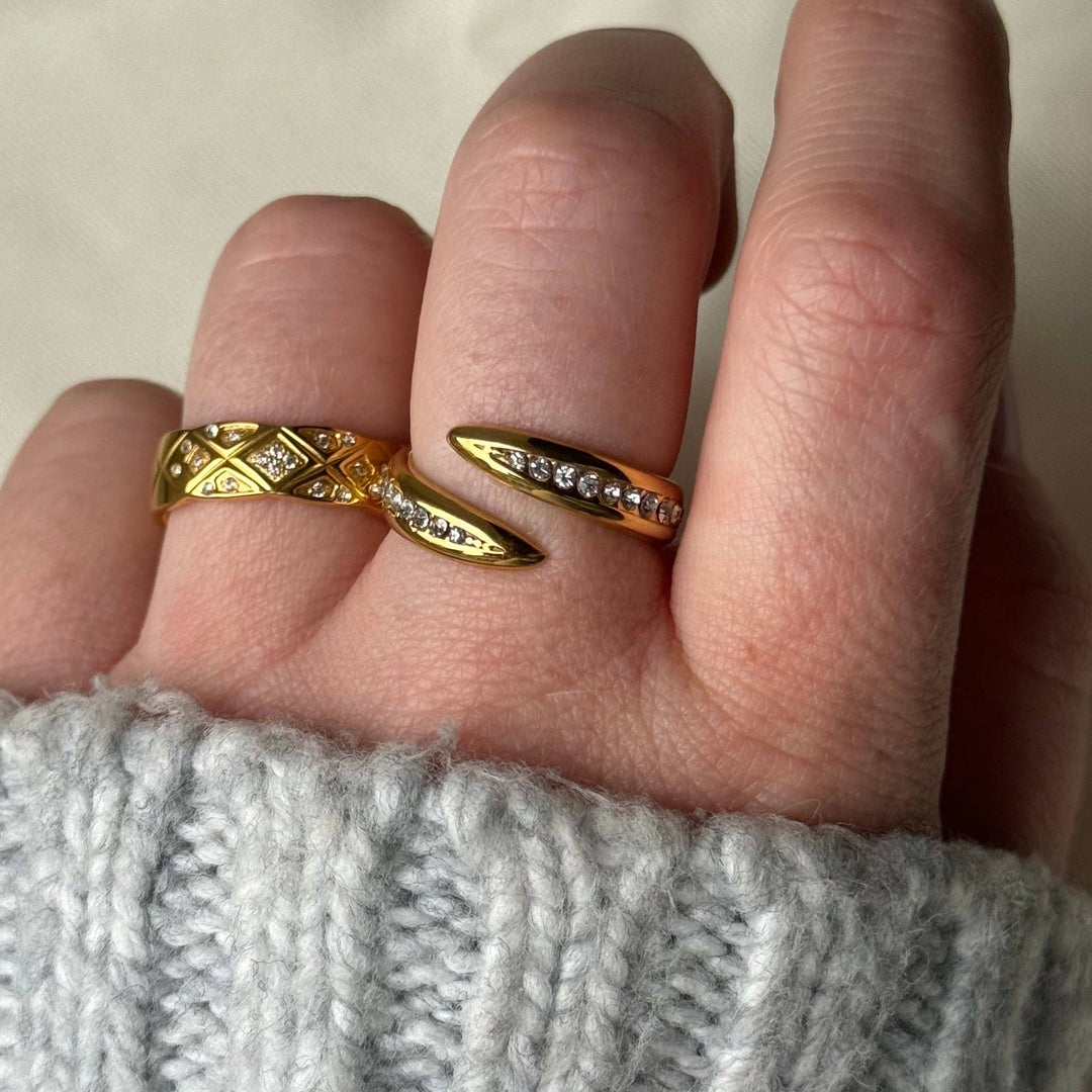 Ring "Serpente" aus Edelstahl