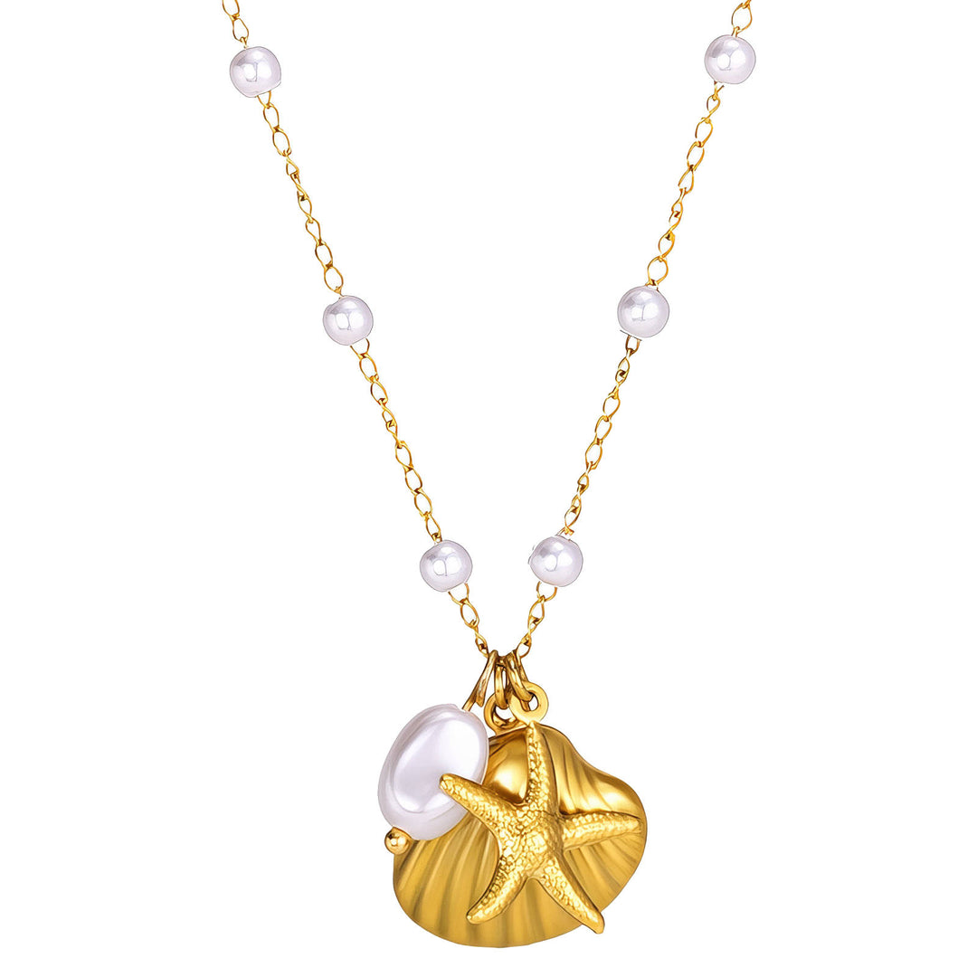 Kette "Seashell" aus 18kt vergoldetem Edelstahl
