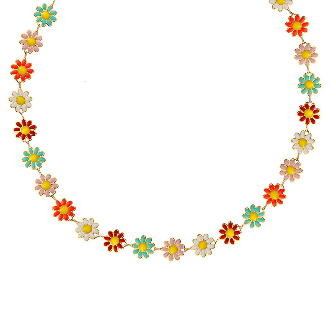 Vergoldete Kette "Flowerful"