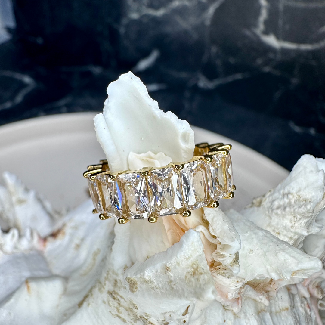 Ring "Estrella Gold" mit Zirkonia