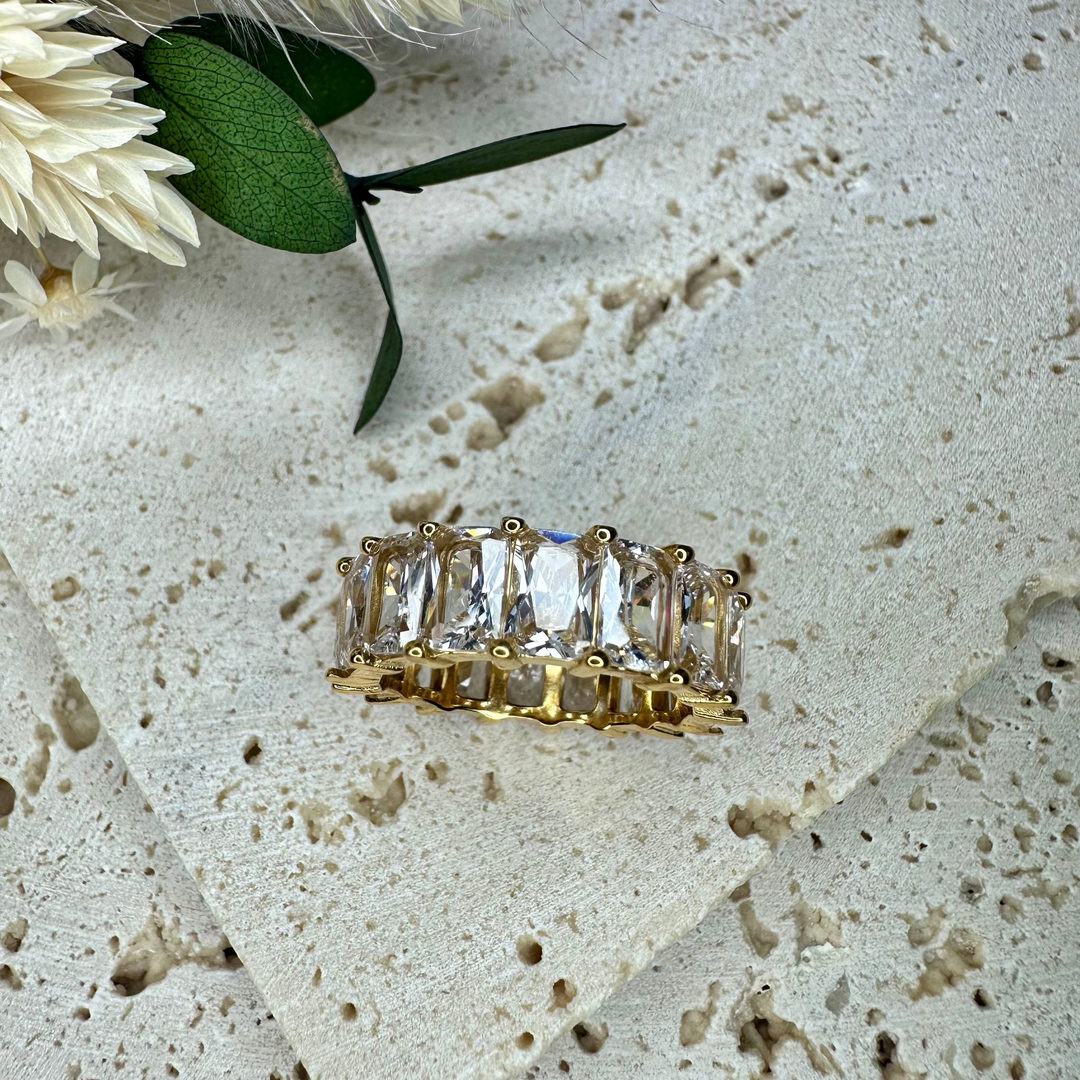 Ring "Estrella Gold" mit Zirkonia