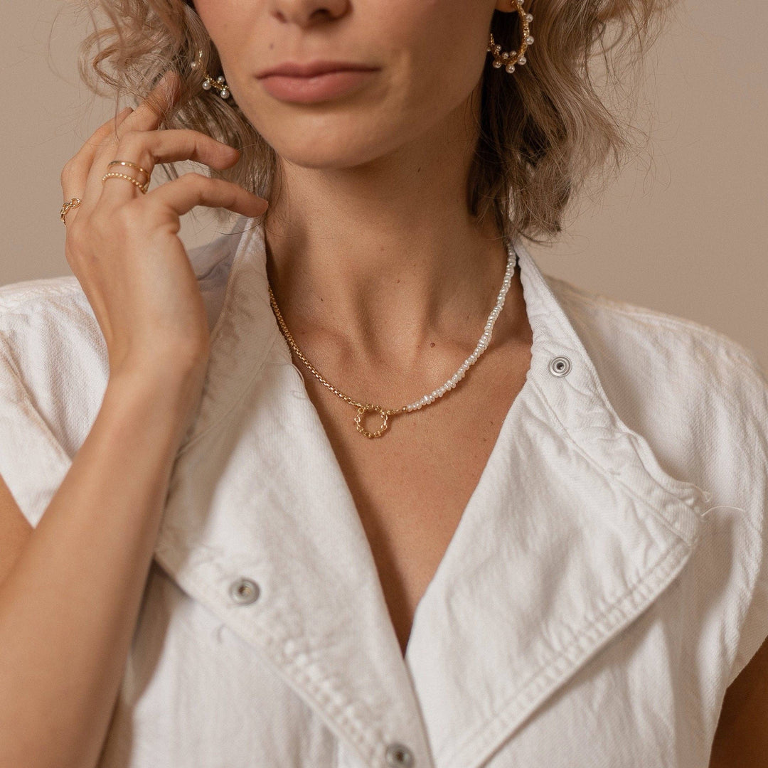 Kette "Amanda" aus Silber mit Perlen