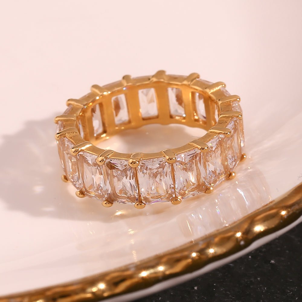 Ring "Estrella Gold" mit Zirkonia