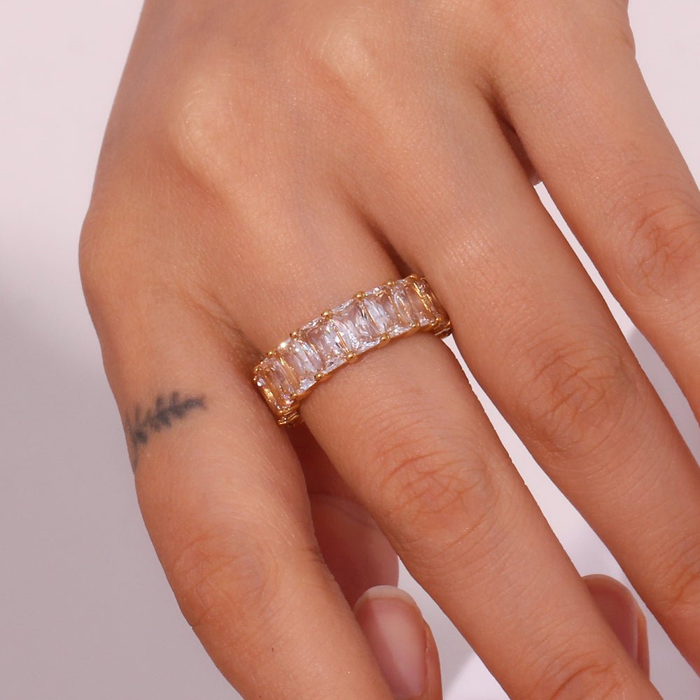Ring "Estrella Gold" mit Zirkonia