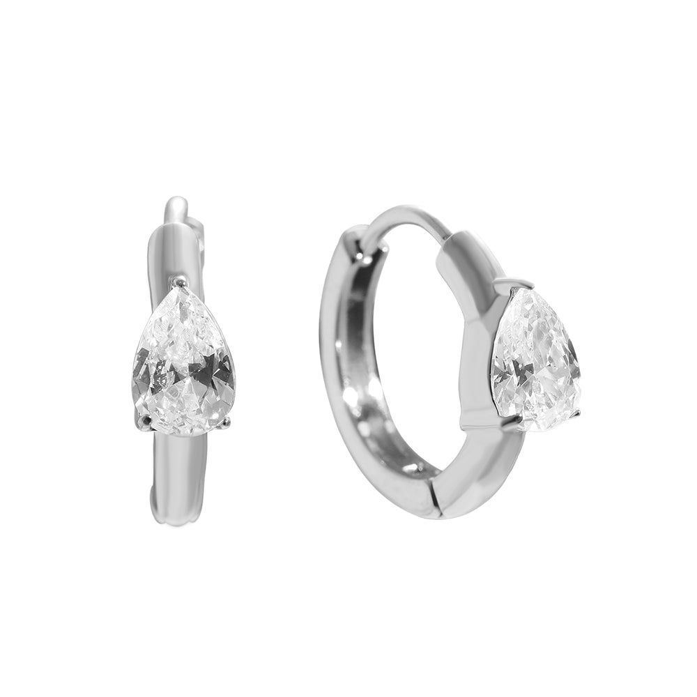 Ohrringe "Diamond Drop" aus Edelstahl