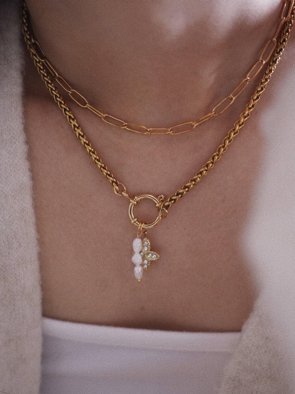 Charm mit drei Perlen