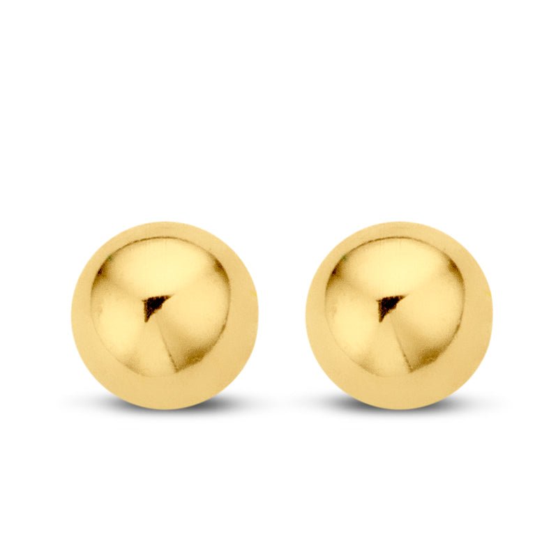 Ohrstecker Halbkugel aus Gold 585