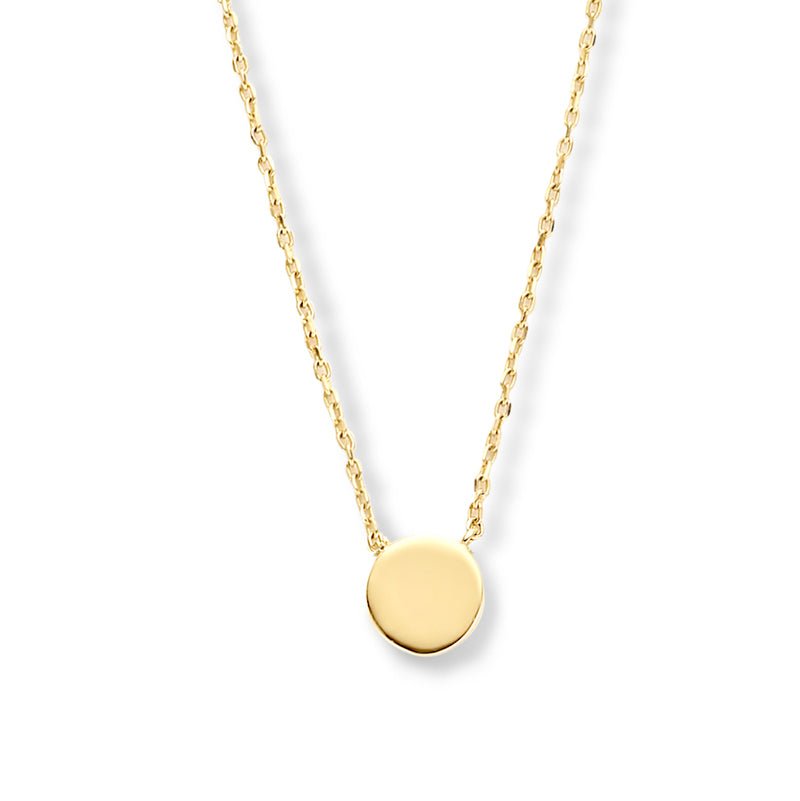 Collier mit Gravurplatte 6 mm aus Gold 580