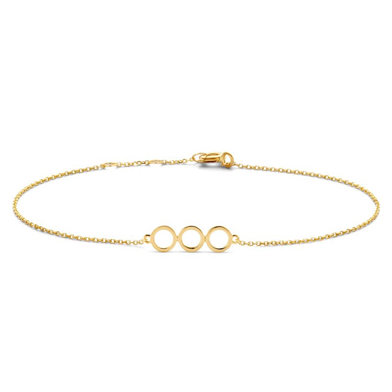 Armband 3 Kreise aus Gold 585