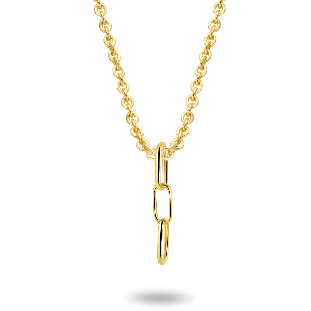 Collier mit Anhänger 3 Kettenglieder aus Gold 585