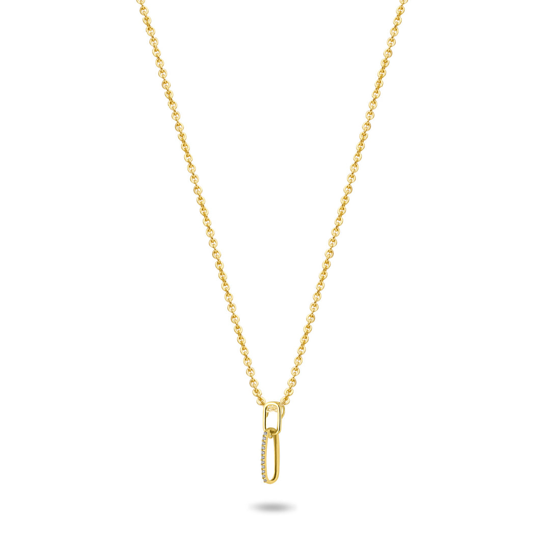 Collier mit Anhänger 11 Zirkonia aus Gold 585