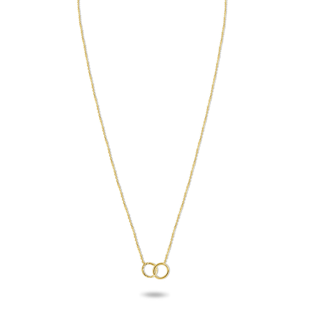 Collier 2 Kreise aus Gold 585