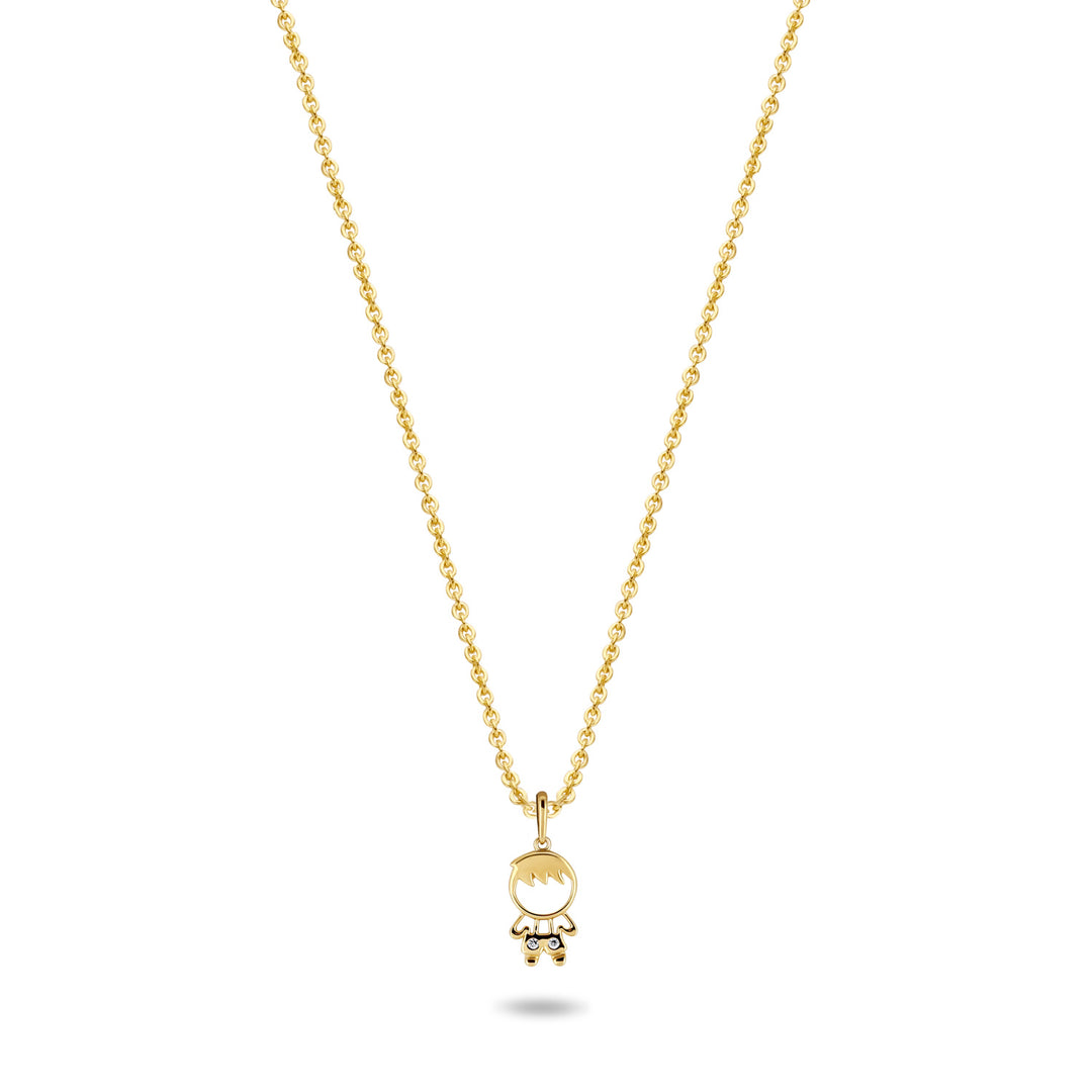 Collier Boy mit Zirkonia aus Gold 585