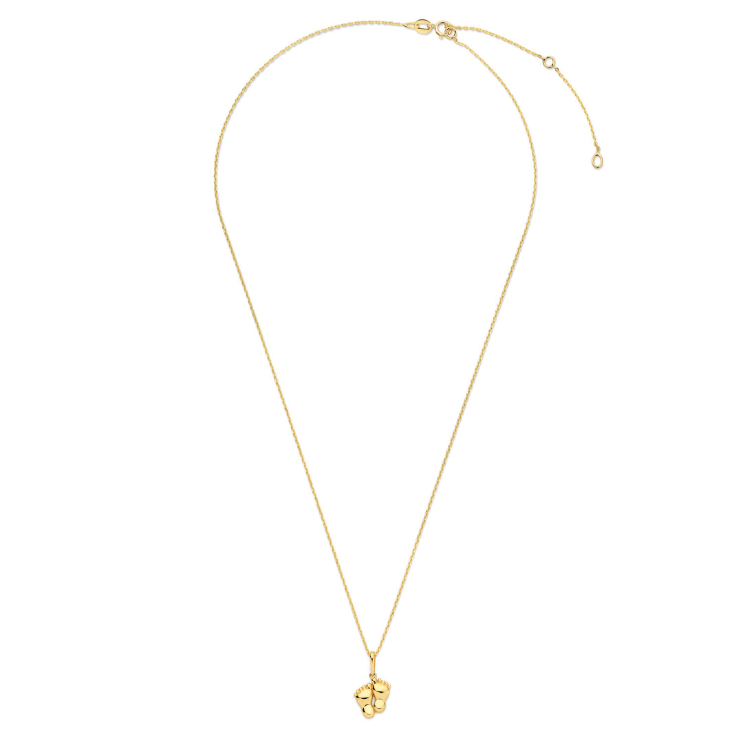 Collier mit Anhänger Babyfüße Gold 585