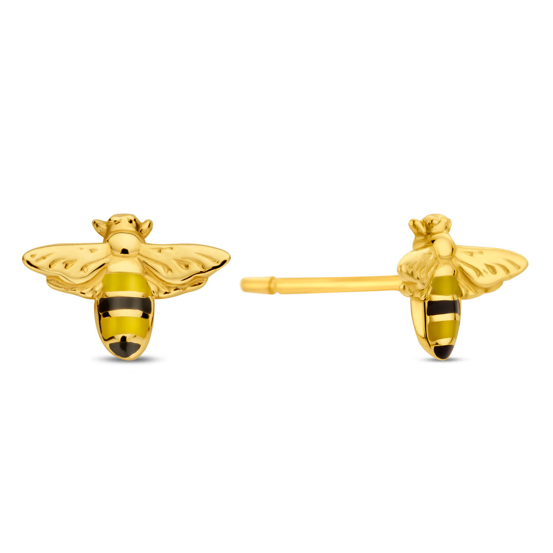 Ohrstecker Biene aus Gold 585