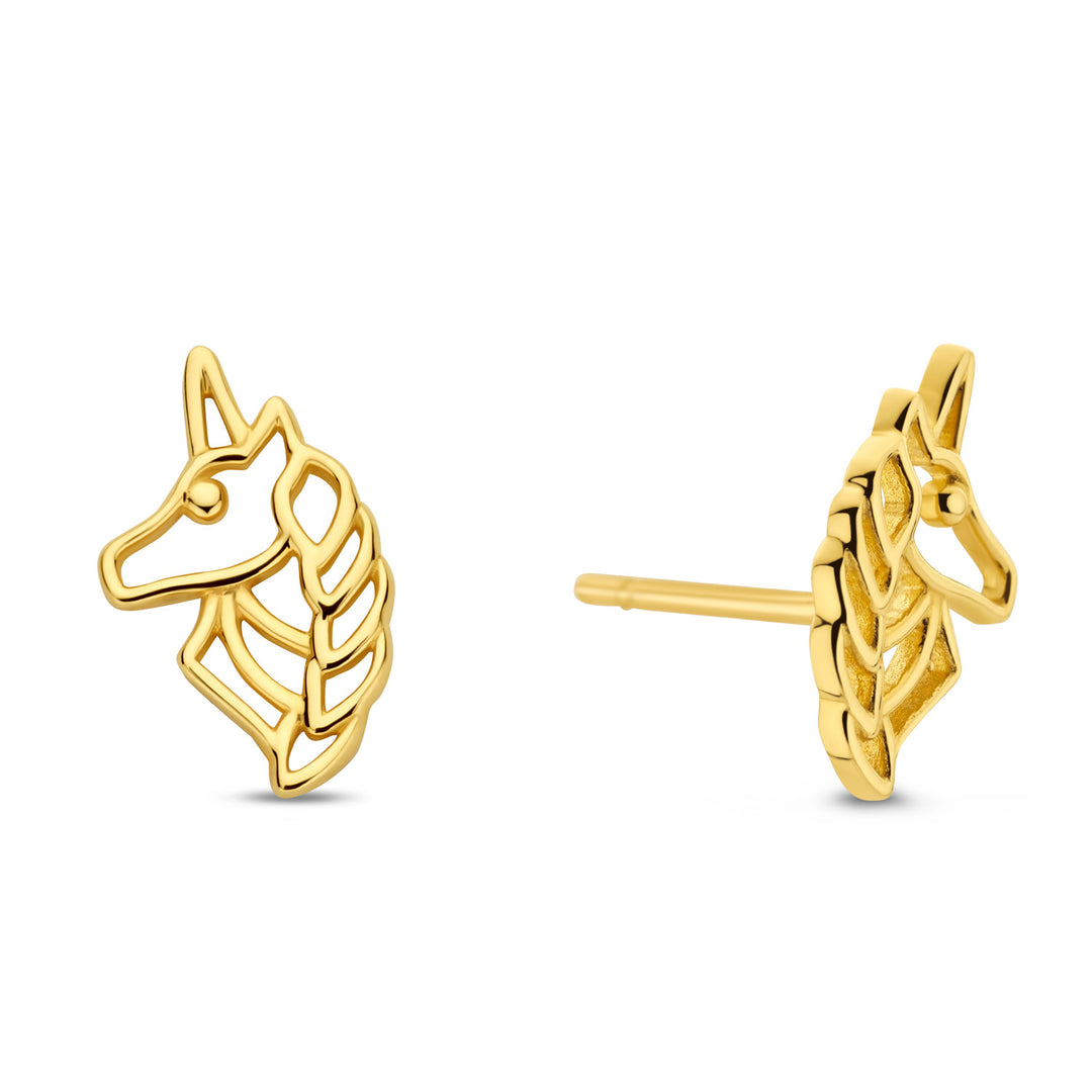 Ohrstecker Einhorn Gold 585