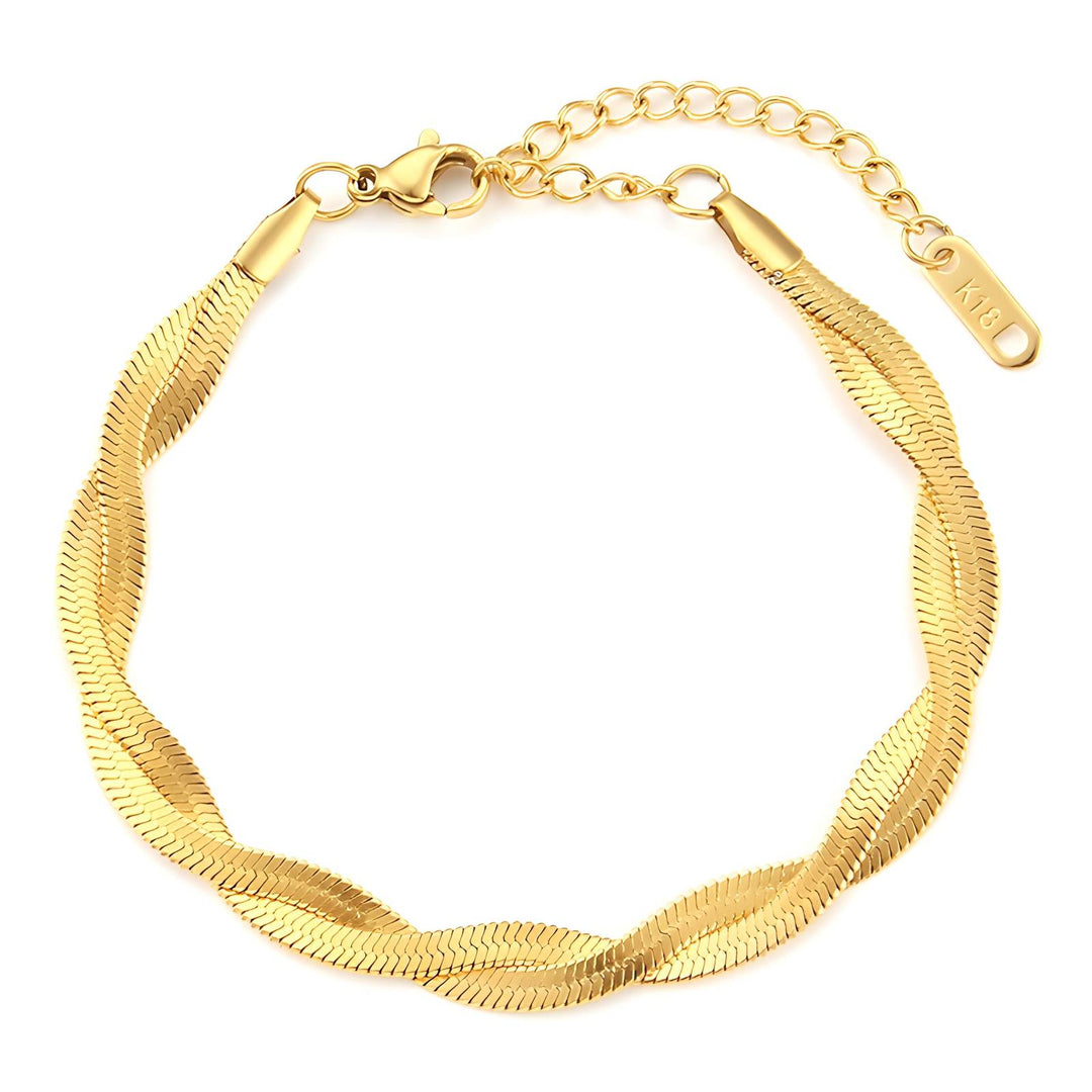 Vergoldetes Armband "Twist"