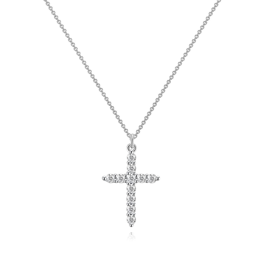 Kette "Shiny Cross" aus Edelstahl