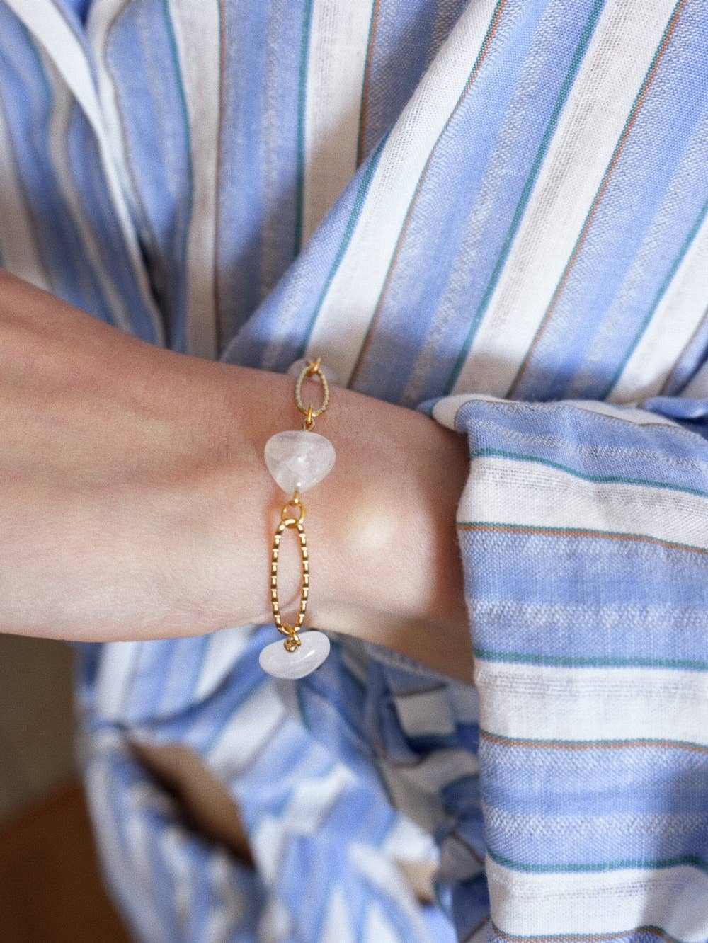 Armband Eline aus 18kt vergoldetem Edelstahl