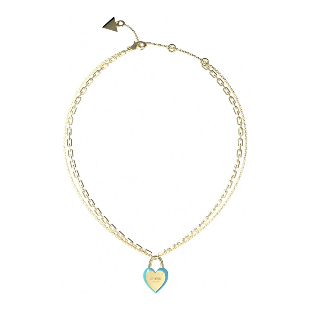 Guess Damen Halskette Heart aus Edelstahl