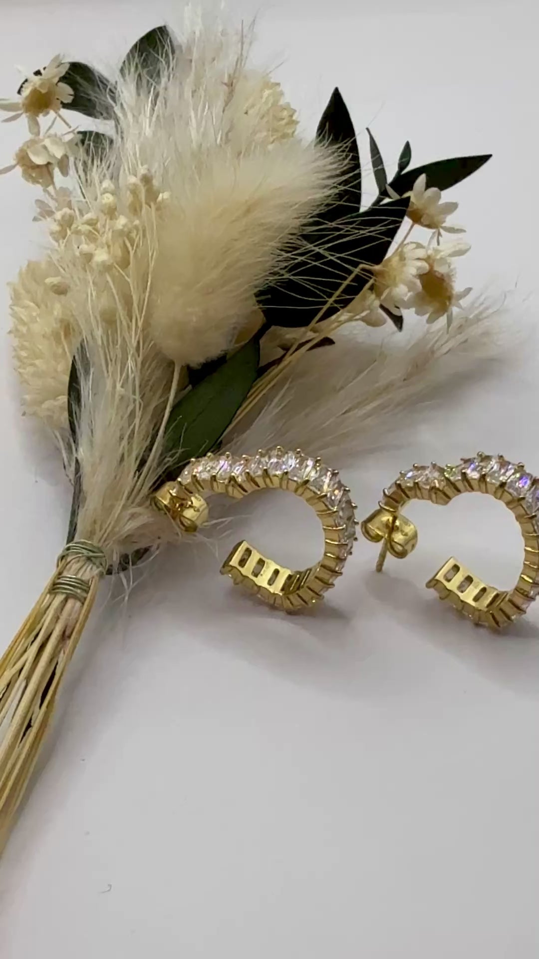 Herz-Creolen "Luxury" aus 18kt vergoldetem Edelstahl