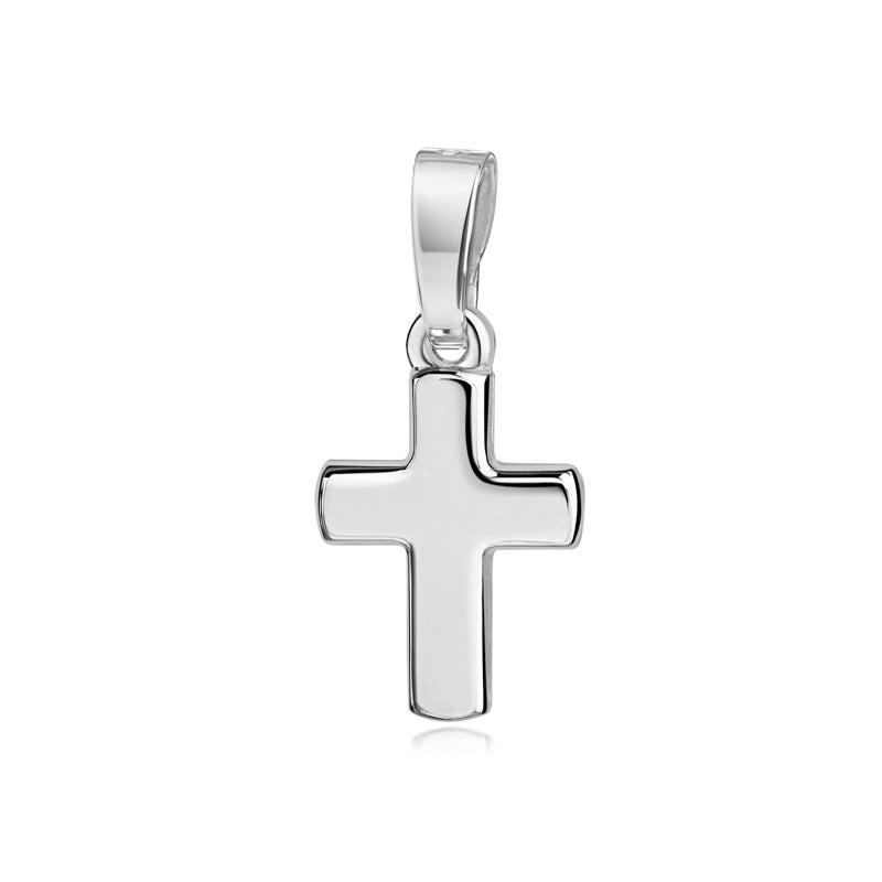 Anhänger Kreuz glanz aus Silber