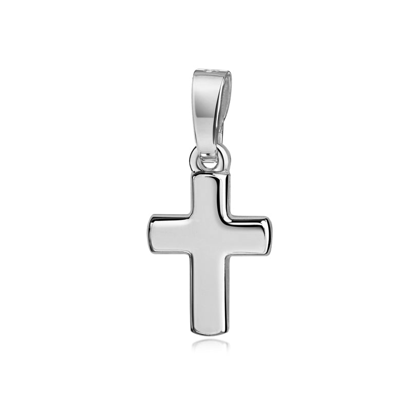 Anhänger Kreuz glanz aus Silber