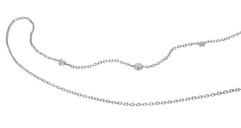 Collier mit Dot-Herz-Stern aus Silber