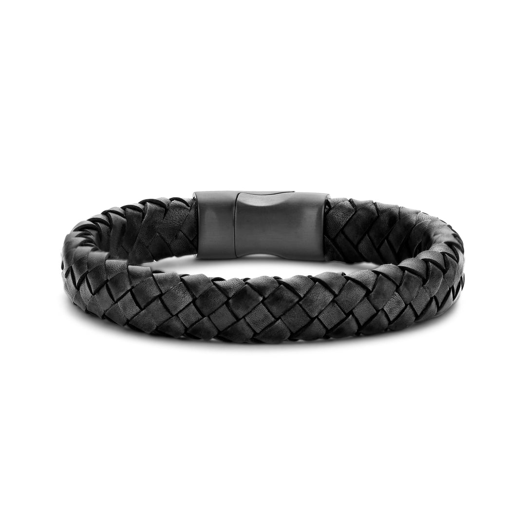 Armband Echtleder schwarz