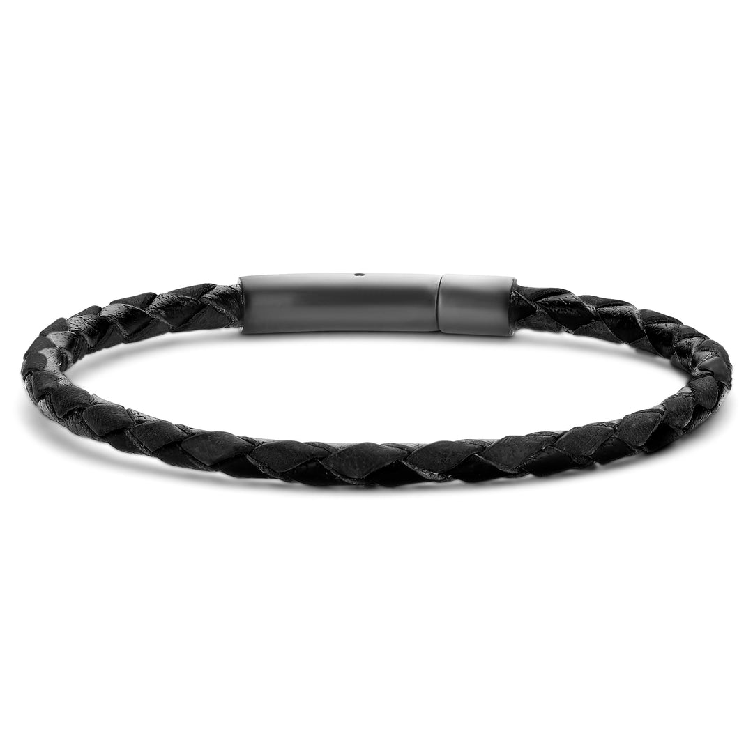 Armband Echtleder schwarz