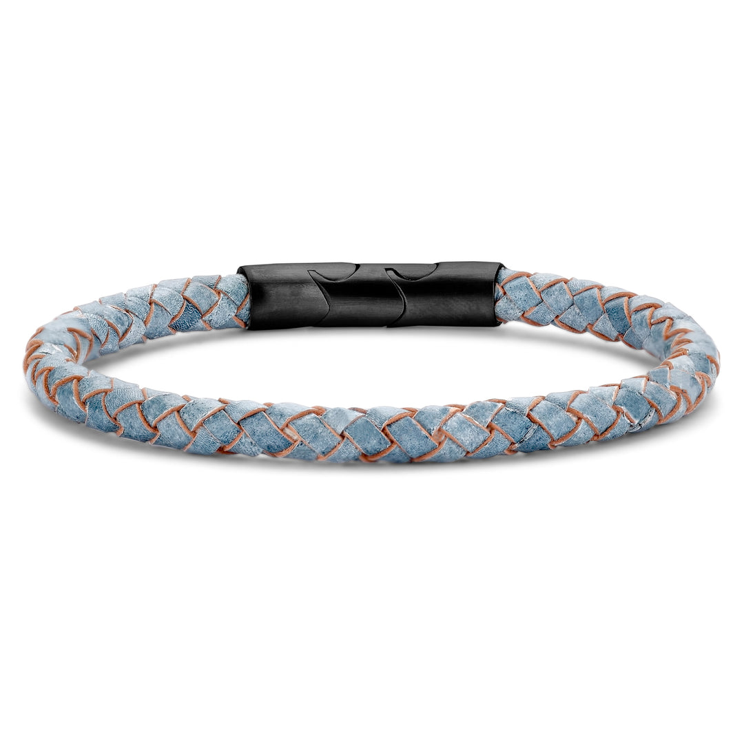 Armband Echtleder hellblau