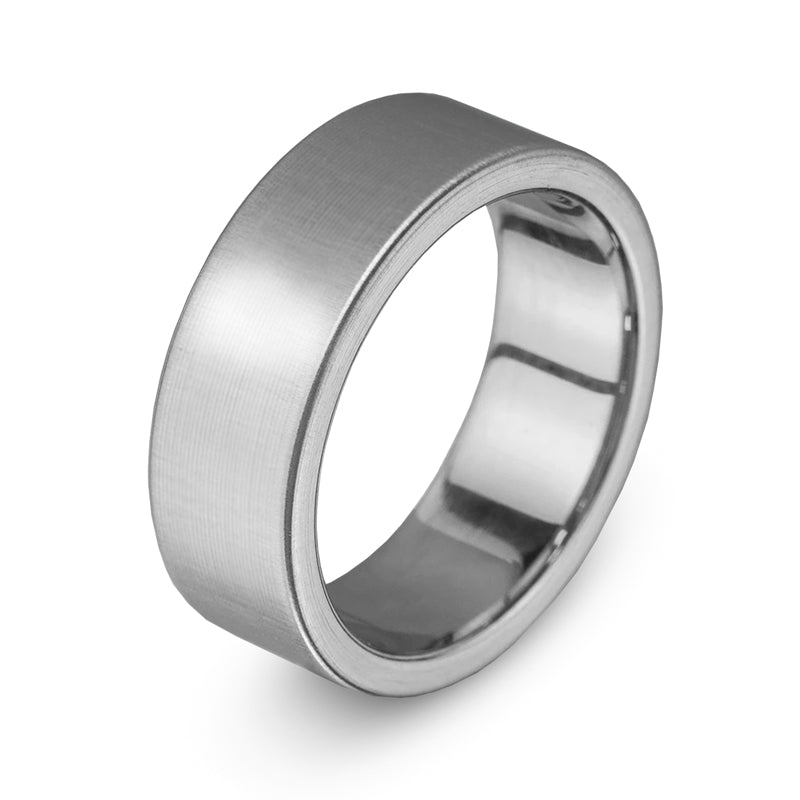 Ring mattiert aus Edelstahl IPS