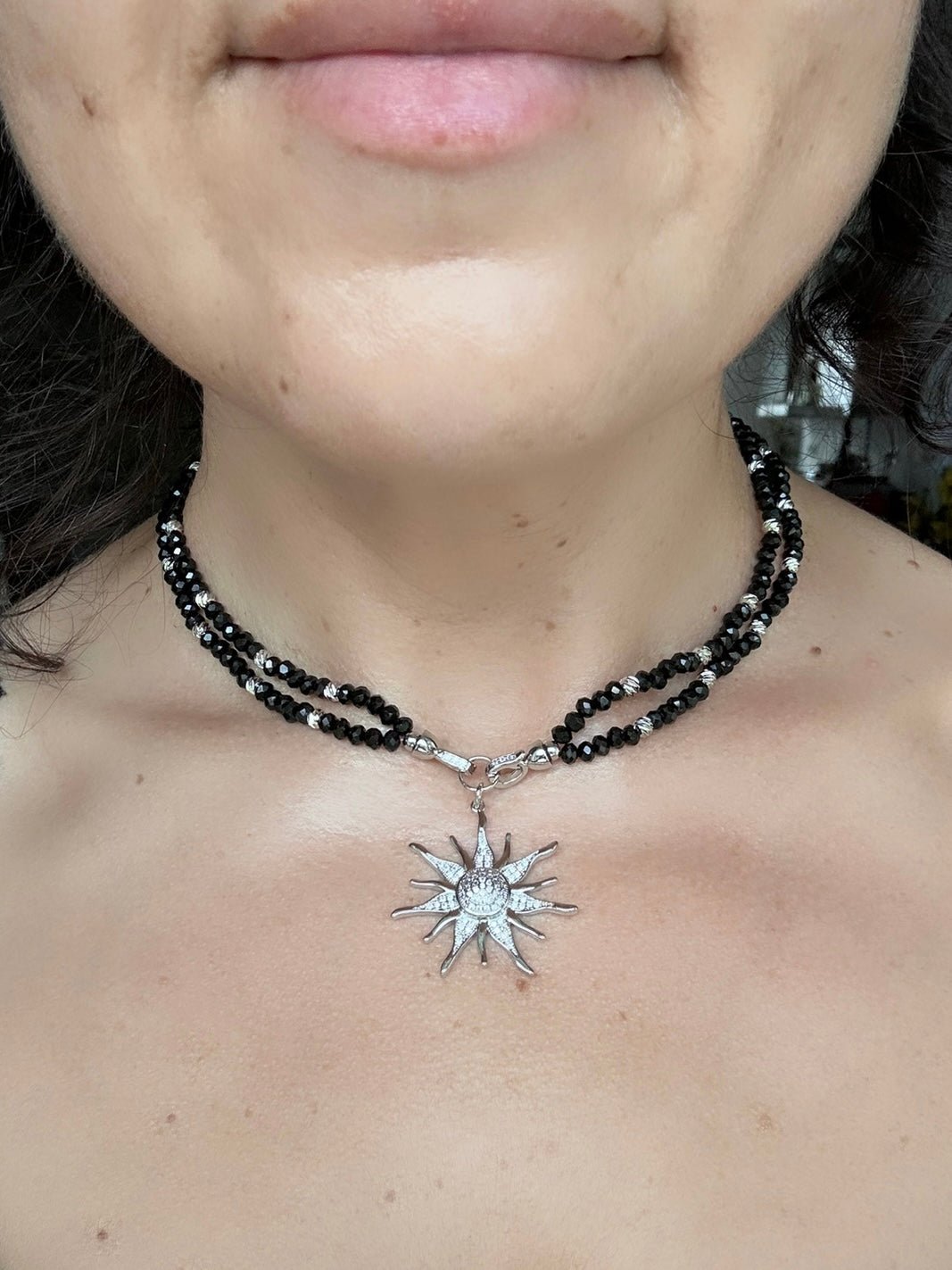 Collier aus Glasperlen